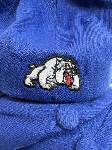NWOT royal blue acrylic/spandex gold "A" front fitted (21") ball cap, X-Small - Picture 4 of 8