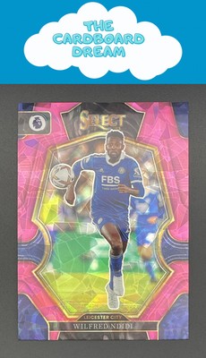 Wilfred Ndidi 2022-23 Panini Select Premier League #185 Pink Ice Leicester City
