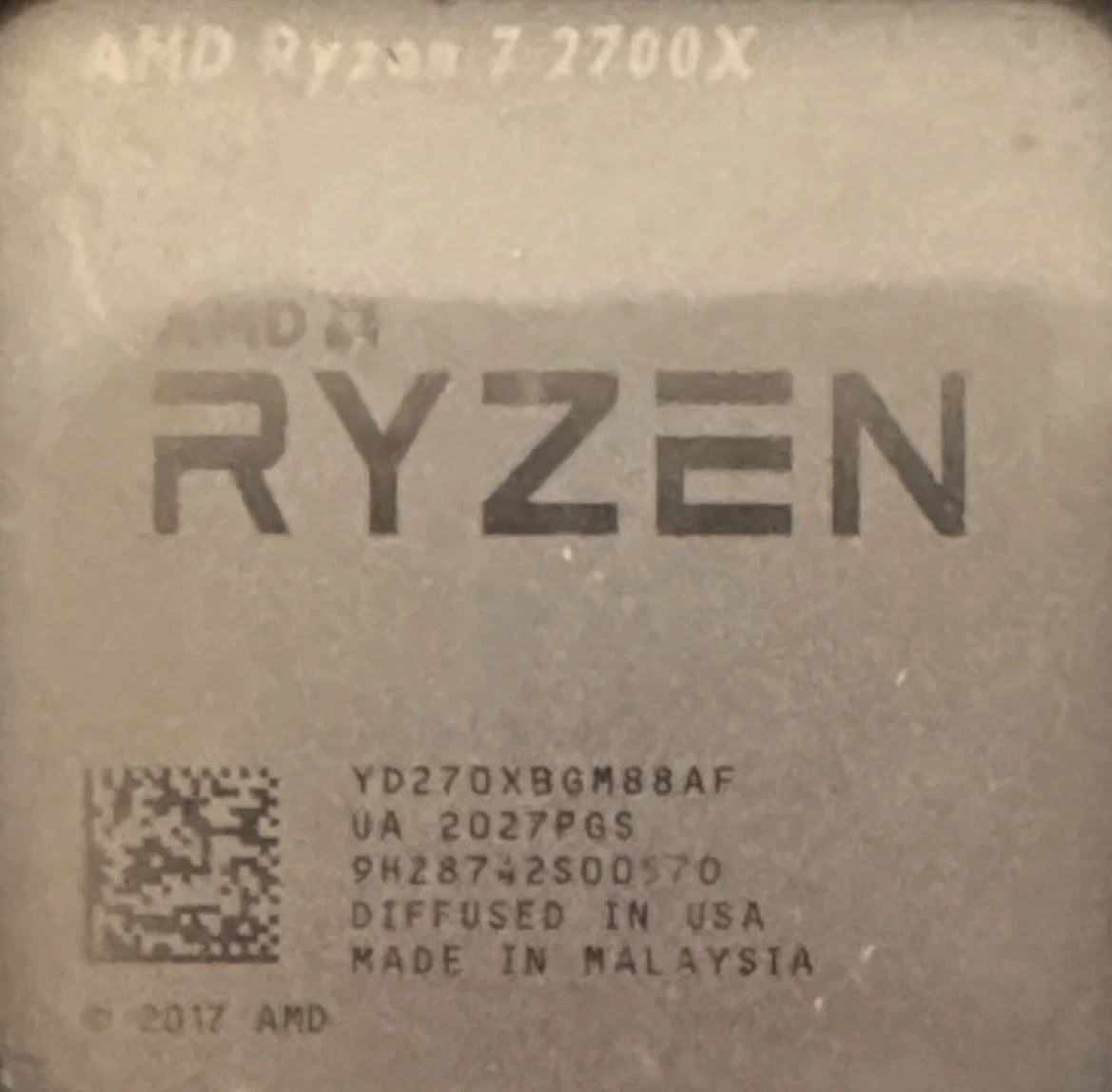 AMD Computer Ryzen 7 AMD Ryzen 7 2700X Processor Model Processors
