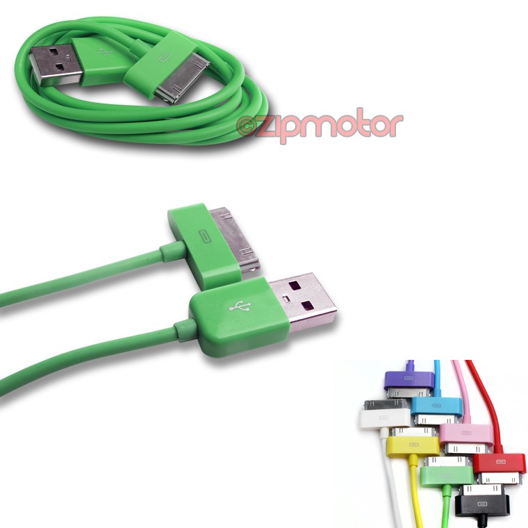 20X 10FT 30PIN USB SYNC DATA CHARGER GREEN DOCK CABLE IPHONE 4S IPOD TOUCH IPAD
