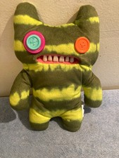 FUGGLER Spin Master Funny Ugly Monster Green Sir Horns-A-Lot Teeth Button Eyes