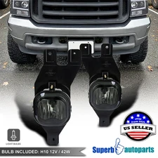 Fits 1999-2004 Ford F-250 F-350 Super Duty Fog Lights Smoke Lamps