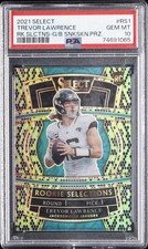 2021 PANINI SELECT ROOKIE SELECTIONS #RS1 TREVOR LAWRENCE 2/2 PSA 10