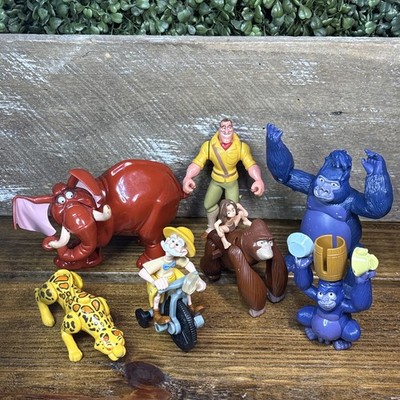 Lot 7 McDonald s Disney Tarzan Figures Sabor Tantor Professor Archimedes Terk