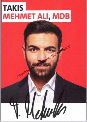 Original Autogramm Takis Mehmet Ali MdB SPD /// Autograph signiert signed signee