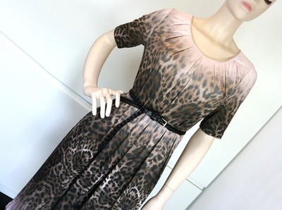 BASLER Damen Kleid A Linie Coctailkleid Tunika Animal Trend Party Blogger Gr 40