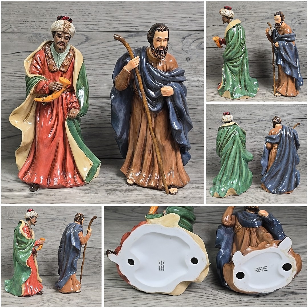 Vtg Kirkland Signature Porcelain Nativity 10 Piece Set #399707 w