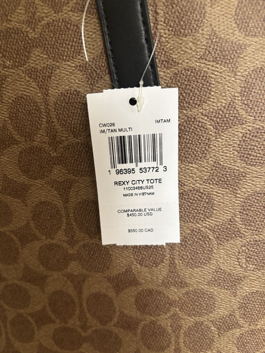 Coach Cosmic Coach City Tote Bag In Signature Canvas With
