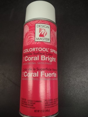 Design Master Colortool Spray Paint, Coral Bright, For Floral Design & Flowers