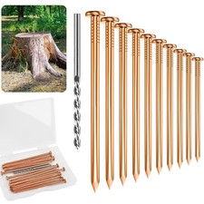 UCandy Pack 10 Copper Nails for Killing Trees Stump Root, 3.15" Copper Nails ...