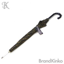 Fendi Zucca Umbrella Parasol Fashion Accessory Genuine Vintage Style