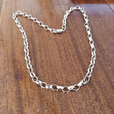 9ct gold chunky belcher chain 18 inch
