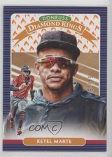 2020 Panini Donruss Diamond Kings On Fire 54/75 Ketel Marte #28 0cz
