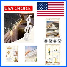 Christmas Light Clips, Shingle Gutter Clips for C7 C9 Lights, 100 Pack  Univ...