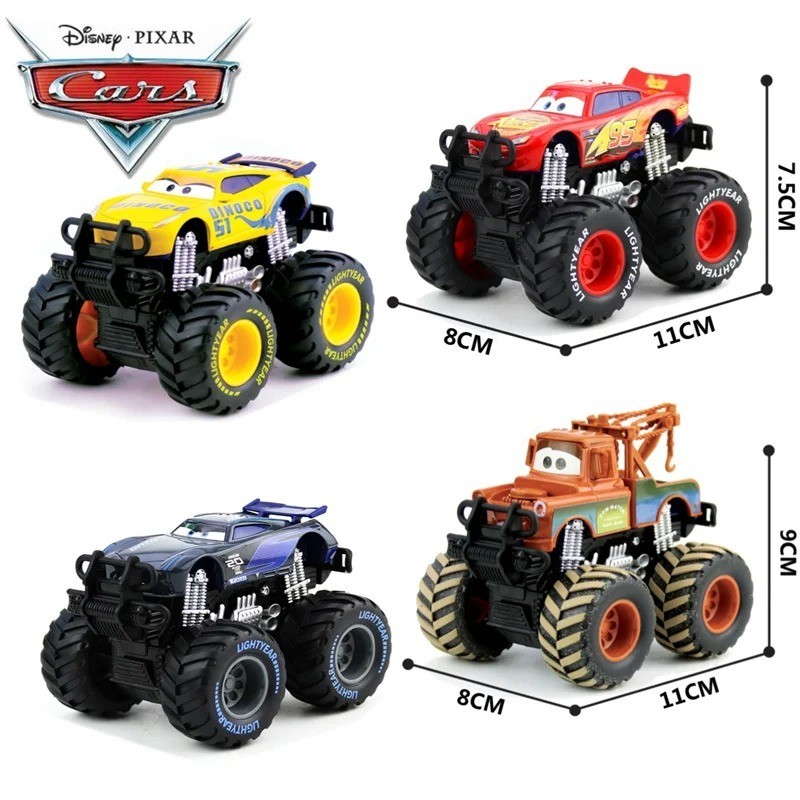 Disney Pixar Cars Toy Red Lightning McQueen Metal Mode Monster Truck Boys Gifts