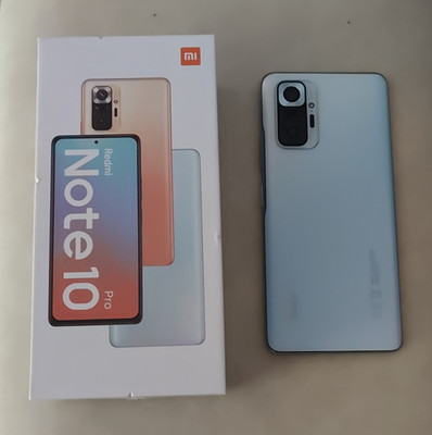 Xiaomi Redmi Note 10 Pro 128GB Blau Smartphone mit OVP OHNE Ladekabel