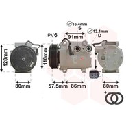 Kompressor Klimaanlage FüR Ford Fiesta VI Mazda 2 1.4 MZR-CD 1.6