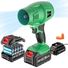 Electric Cordless Leaf Blower, 20V Lightweight Handheld Leaf Blowers for Lawn...