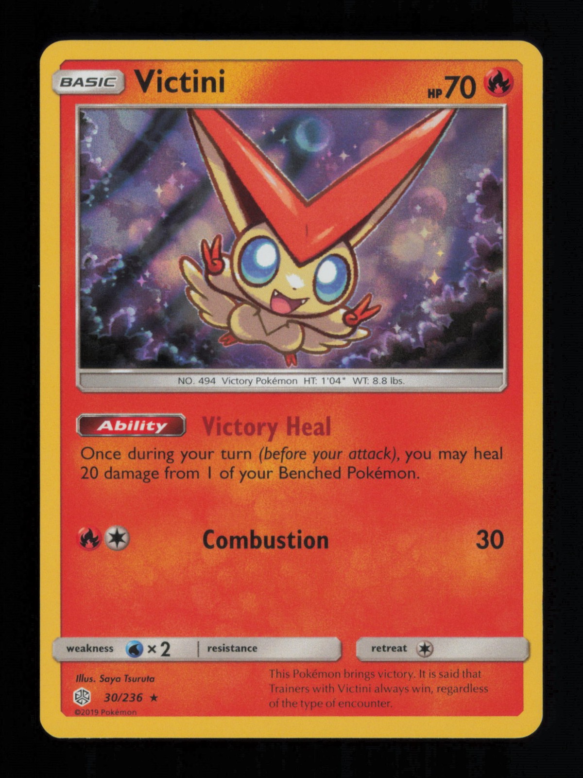Victini Holo Rare SM - Cosmic Eclipse 30/236 LP