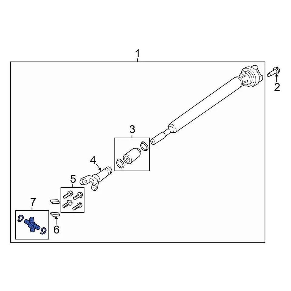For Ford F-450 Super Duty 2005-2022 Ford 5C3Z3249BA Front Right Universal Joint Foto 2 de 4