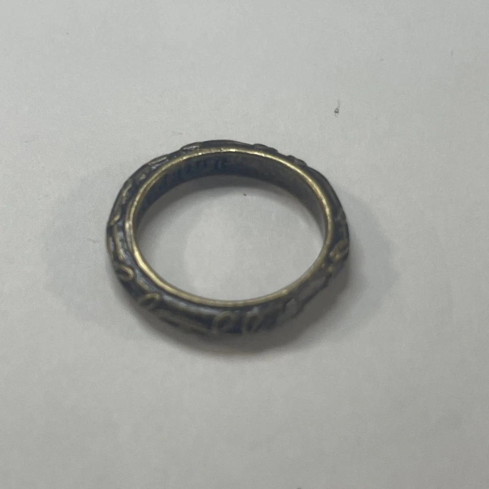 Anillo Lucky Brand talla 7 tono oro bruñido firmado bisutería bohemia boho Foto 3 de 4