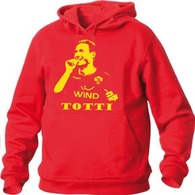 Felpa FRANCESCO TOTTI AS ROMA PUPONE maglietta Cappuccio hoodie unisex totti  | eBay