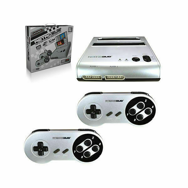 Retro-Bit Retro Duo 2 in 1 Console System - for Original NES/SNES, & Super  Nintendo Games - Silver/Black