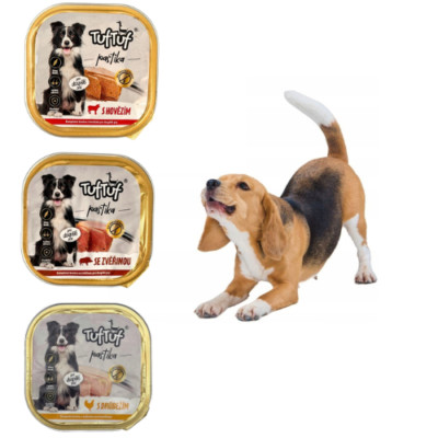 6x300g Pâtée pour Chiens en Barquette Alu, Mix, Haute Qualité