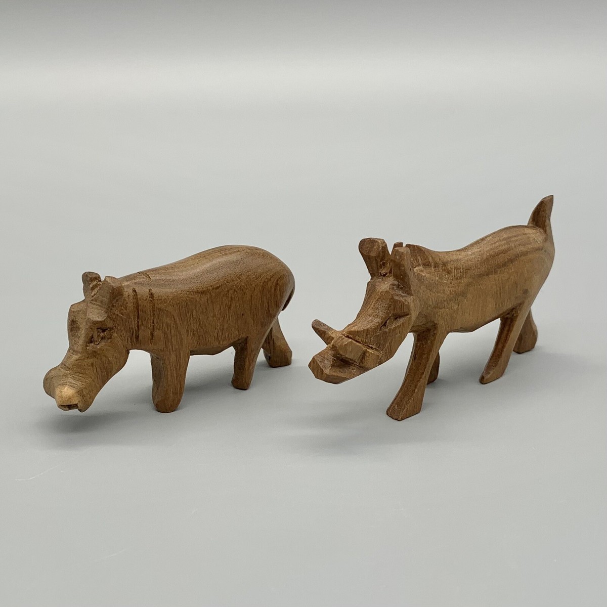 Pig Pair Wooden Animal Pig Pair Wooden Animal