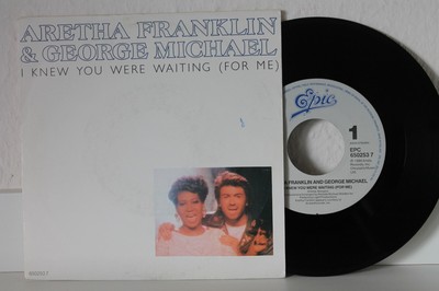 7'' Single - ARETHA FRANKLIN & GEORGE MICHAEL - I Knew You Were Waiting - 1986