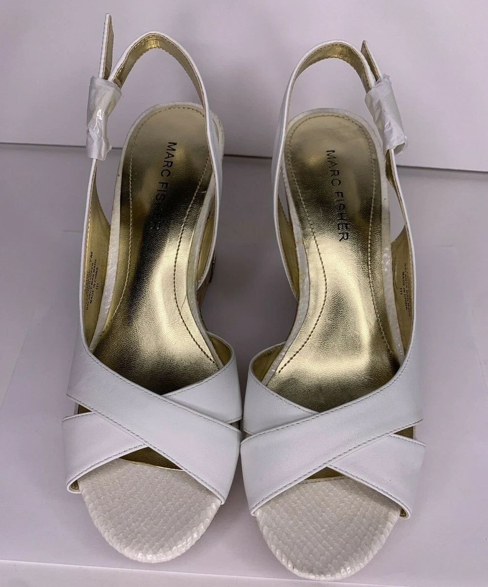Marc fisher hotsell white wedges