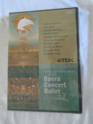OPERA CONCERT BALLET 07 COMPILATION ALVAREZ DOMINGO HARNONCOURT TDK DVD New