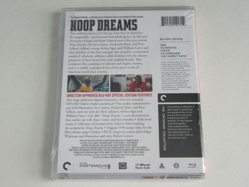 HOOP DREAMS (Blu-ray Criterion Collection) Steve James, Fred Marx, Peter Gilbert - Picture 2 of 12