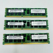 3 Micron 8GB 2RX4 PC3L-10600R-9-11-E2 MT36KSF1G72PZ-1G4M1HE SERVER RAM Used