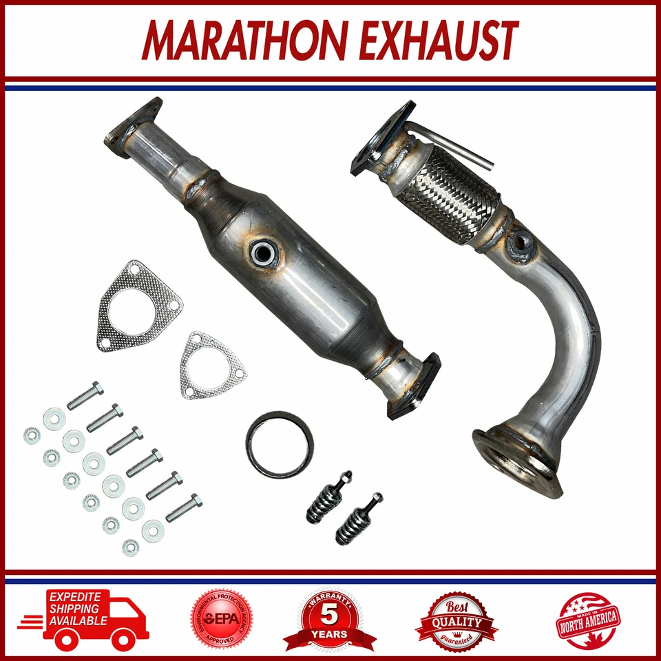 Tubo flexible delantero y convertidor catalítico para Acura TSX 2004-2008 2,4 L envío rápido Foto 2 de 3