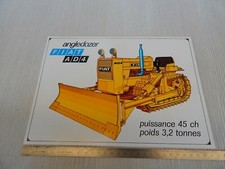 RARA BROCHURE DEPLIANT ORIGINALE 1971 BULLDOZER FIAT CINGOLATO AD4 AD 4