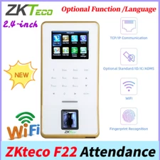 ZKTeco F22 WiFi ID/IC/ADMS Biometric Fingerprint Time Attendance Language Option