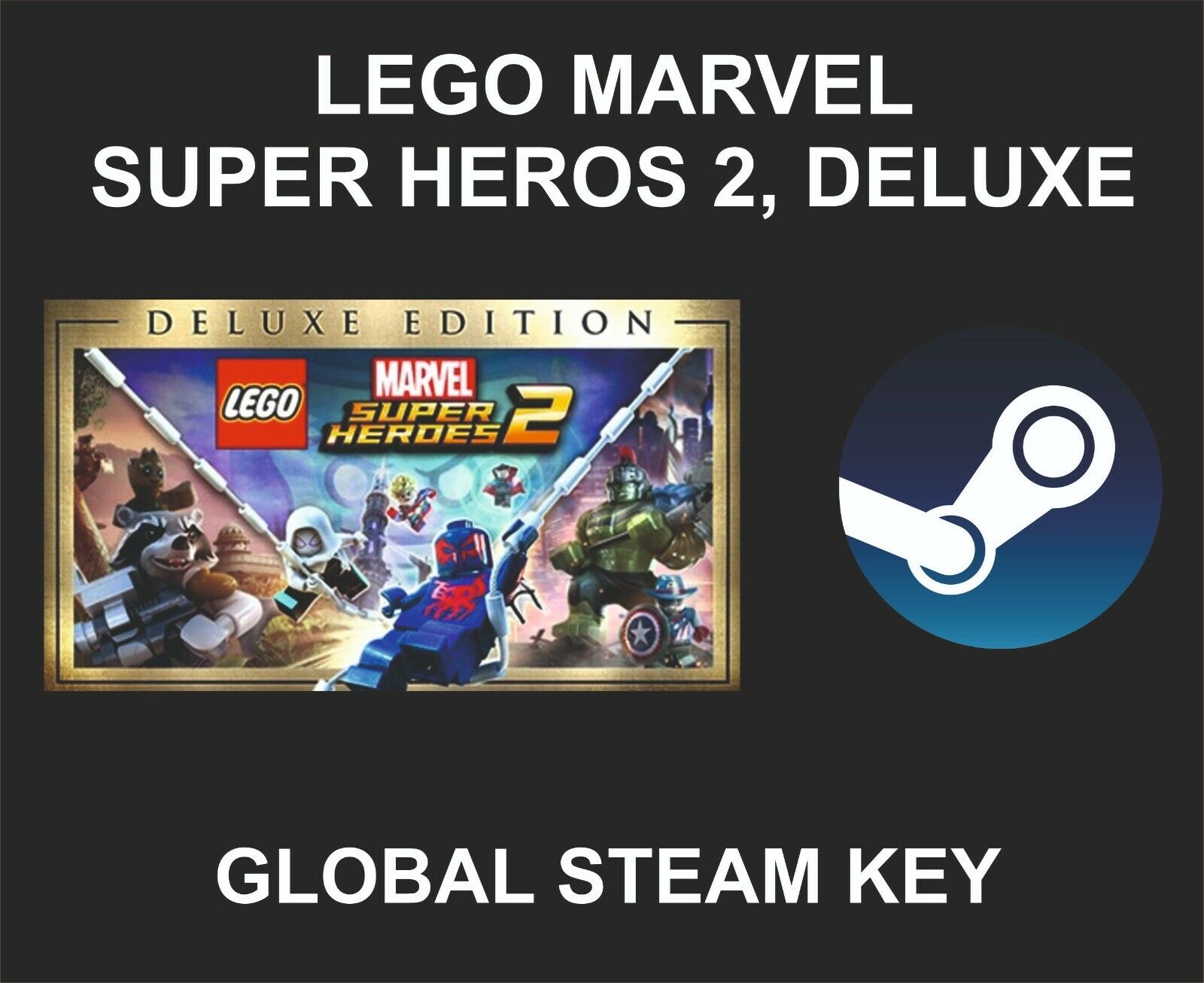 konstant bag Lav vej Lego Marvel Super Heroes 2, Deluxe, Steam Key, Global Version, Region Free  | eBay