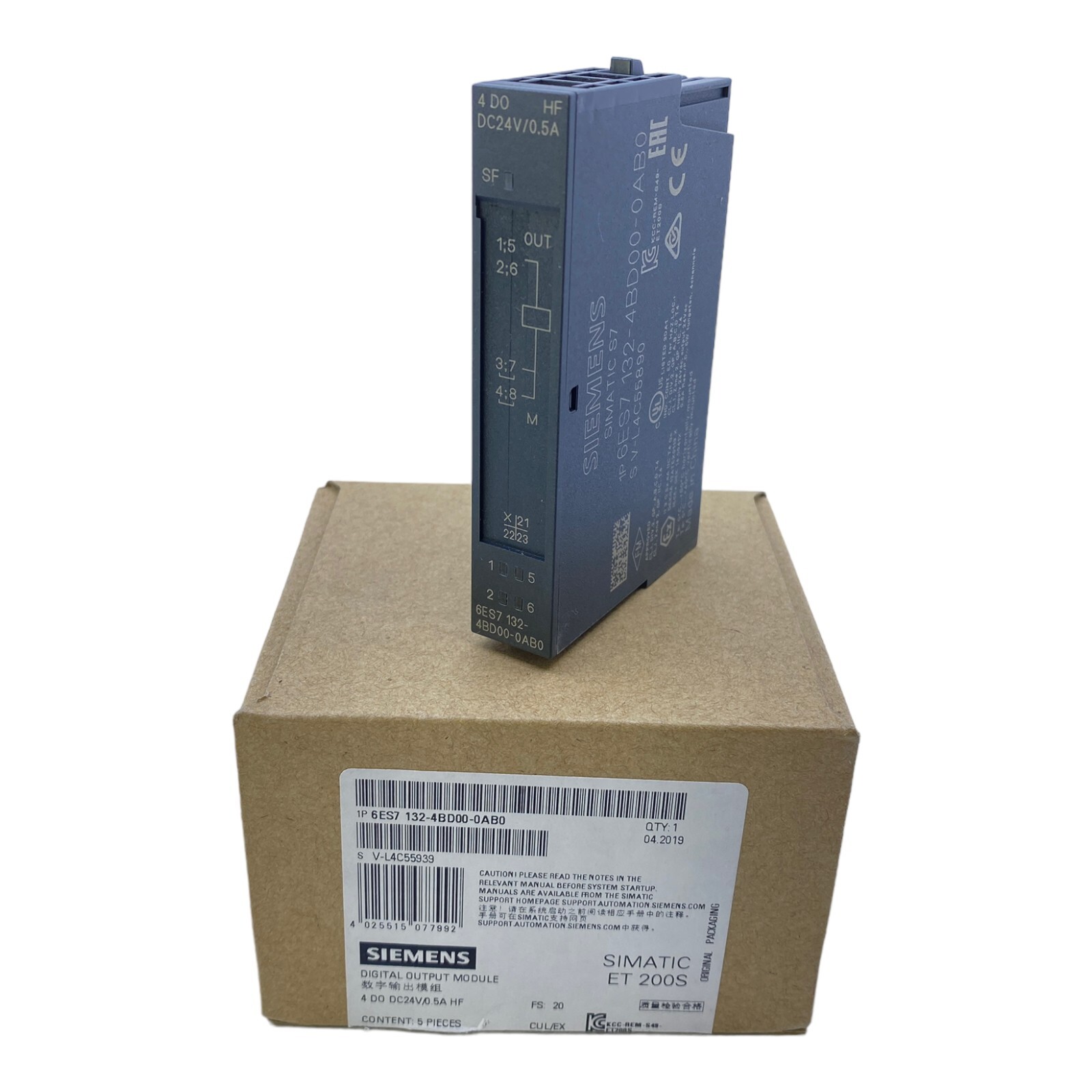 Siemens 6ES7132-4BD00-0AB0 Module Électronique 24V DC 0,5A