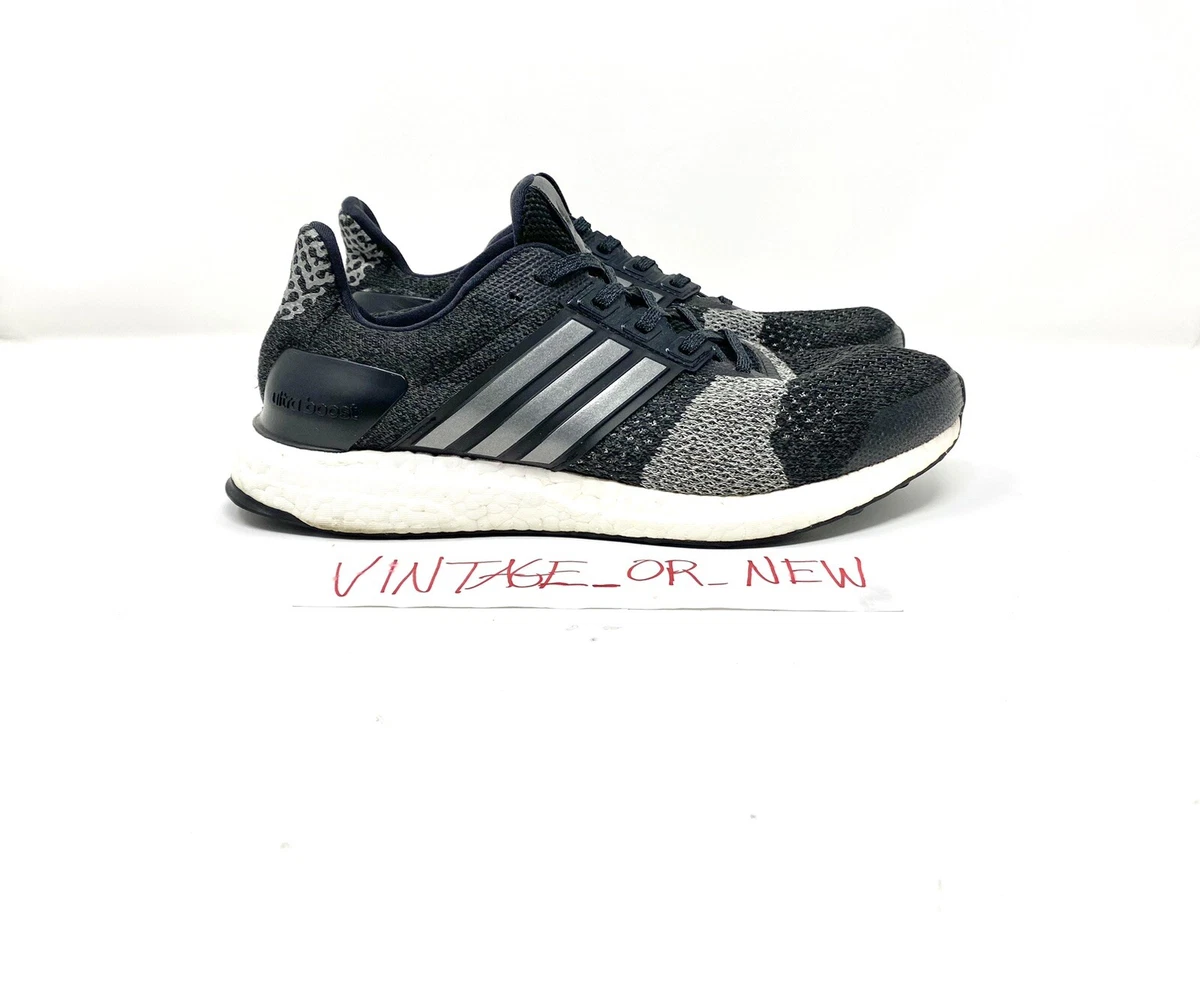 Men's adidas Ultra Boost ST Black Grey Running BA7838 |