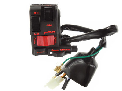 OUMURS Handlebar Switch Assembly For Honda ATC250SX (1985-1987) – Kill/Light/Hi-Low/Start/Choke