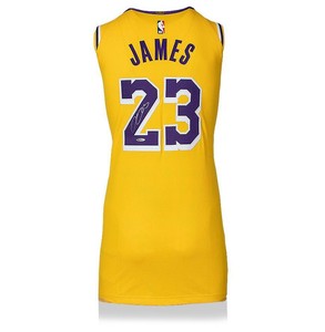 lebron james signed jersey lakers