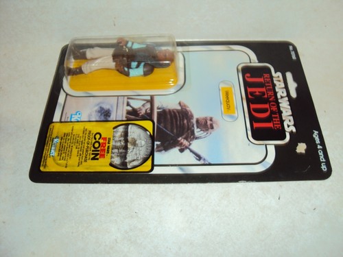 STAR WARS ROTJ WEEQUAY 77 BACK USA CARD VINTAGE MOC 1983 CLEAR BUBBLE COIN OFFER - Bild 5 von 10