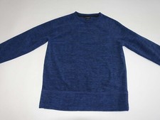 Banana Republic Men's Arctic Fleece Sweatshirt Large Navy Blue Pullover L EUC