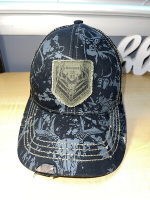Buck Wear Big Logo Mesh One Shot One Kill Trucker Hat Mens