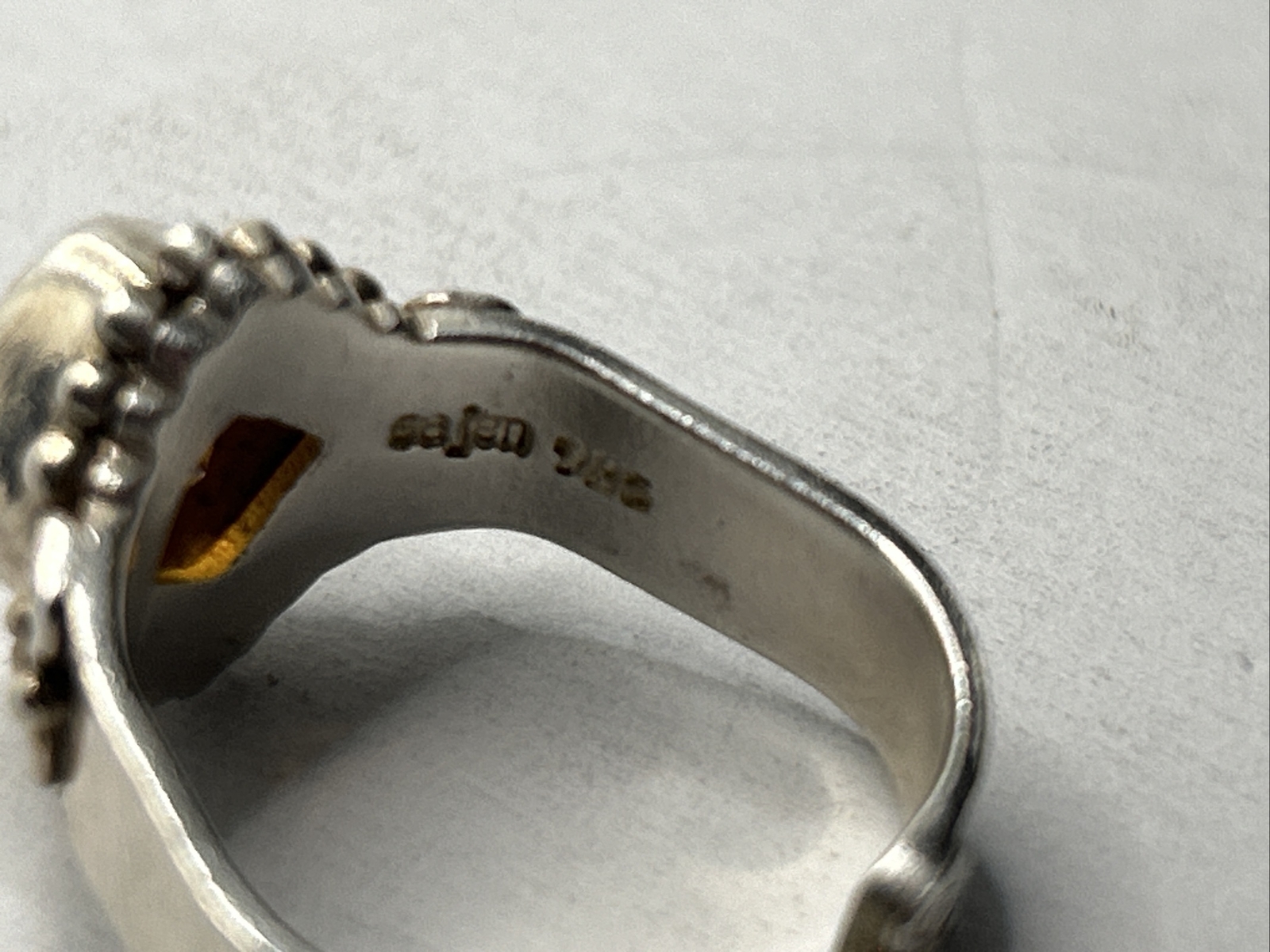 Adjustable Ring Solid 925 Sterling Silver saven m… - image 4