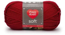 Red Heart Soft Yarn.