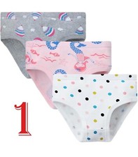 Toddler Girls Soft Breathable Cotton Underwear 3 Pack 100 cotton
