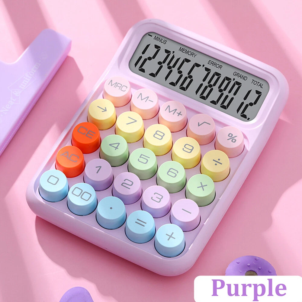 Portable Mechanical Keyboard Calculator for Office and School Use
