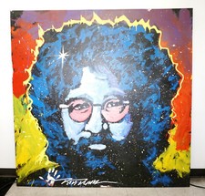 Jerry Garcia Portrait Oil Painting 6ft x 6ft | Speed Painter Dan Dunn Original